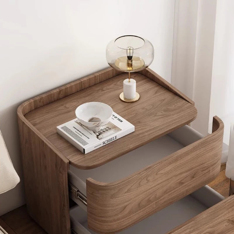 Modern Minimalist Bedside Table Storage Luxury