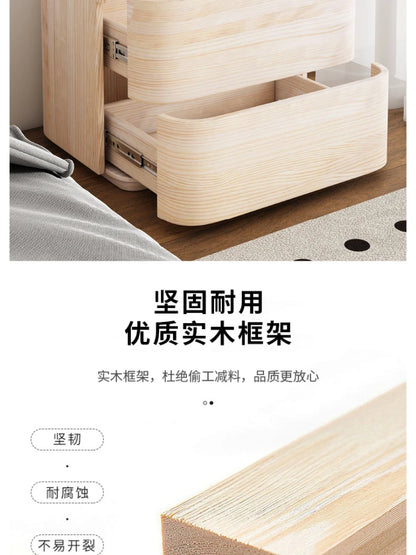 Modern Minimalist Bedside Table Storage Luxury