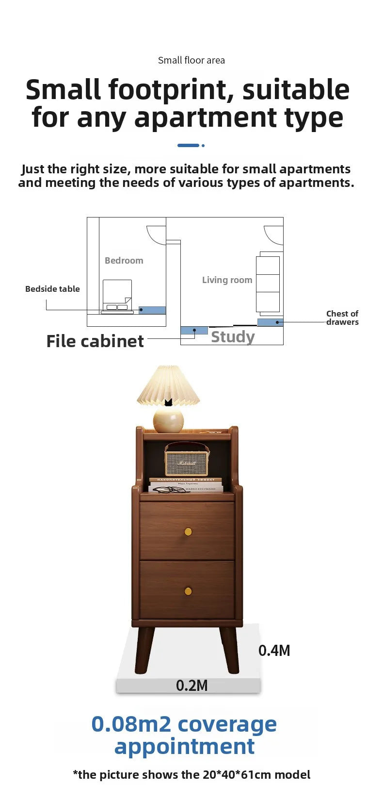 Multi-functional  Bedside Table