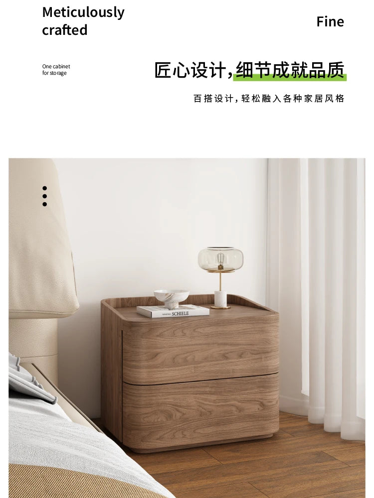 Modern Minimalist Bedside Table Storage Luxury