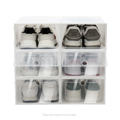 20PCS/24PCS Foldable Flip Clear Shoe Case Home Organizer 33*23*14cm