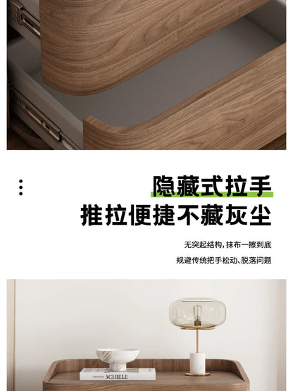 Modern Minimalist Bedside Table Storage Luxury
