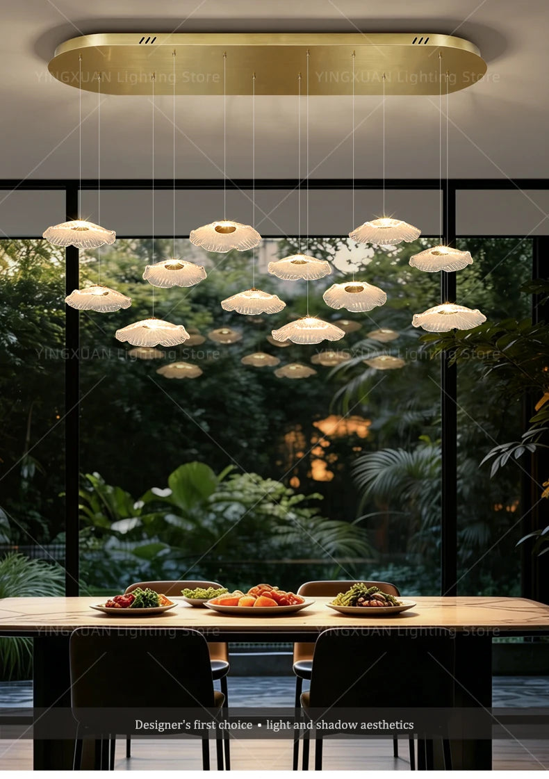 Ceiling Pendant Lamp Glass Suspension Light Dining Table, Kitchen Island bar, Pendant Light for Dining Room