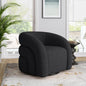 Comfy Swivel Boucle Barrel Armchair, Customized