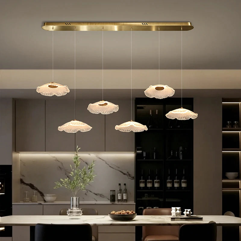 Ceiling Pendant Lamp Glass Suspension Light Dining Table, Kitchen Island bar, Pendant Light for Dining Room