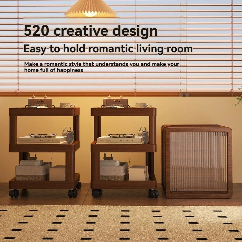 Modern Small Table Bedroom Shelf Sofa Side Side Storage Cabinet  Nightstand