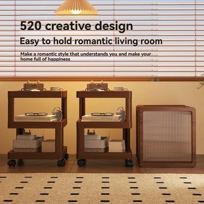 Modern Small Table Bedroom Shelf Sofa Side Side Storage Cabinet  Nightstand
