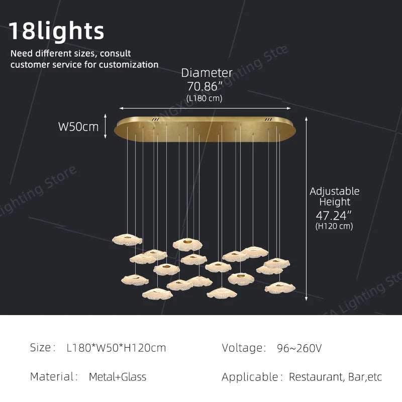 Ceiling Pendant Lamp Glass Suspension Light Dining Table, Kitchen Island bar, Pendant Light for Dining Room