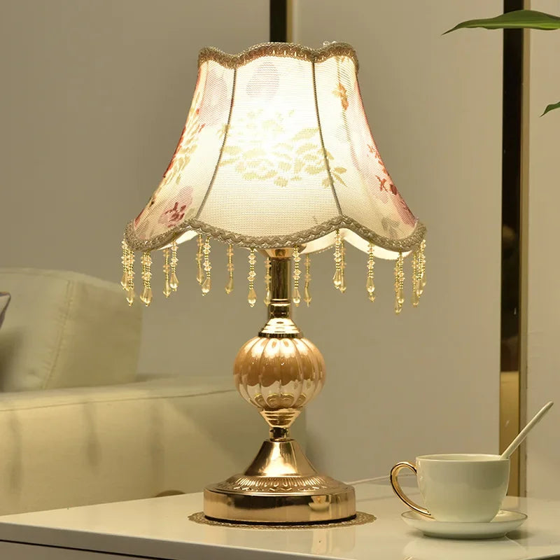 European Style Bedside Lamp Touch, Simple, Modern, Romantic Retro  Bedside Lamp
