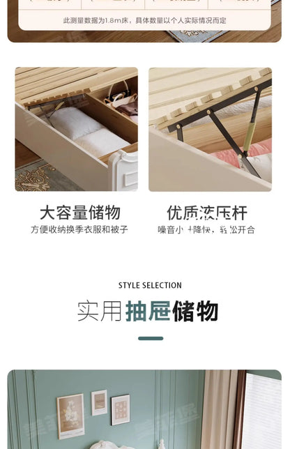 Bed Modern Unique Luxury Style Beds Princess wStorage