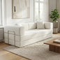 Queen Size 79' Convertible Couch 4-in-1 Folding Corduroy Futon Bed