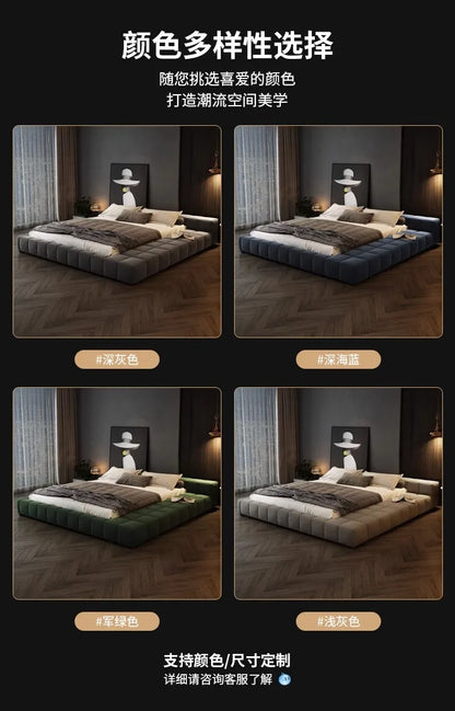 Bedroom Unique Bed Aesthetic Modern Double Bed Luxury Sleeping