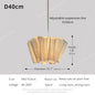 Wabi Sabi Chandelier Handmade Fabric LED Pendant Lights Vintage Design