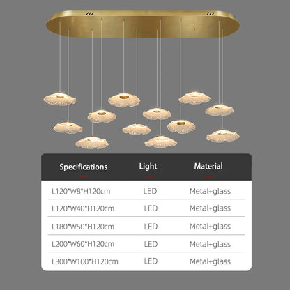 Ceiling Pendant Lamp Glass Suspension Light Dining Table, Kitchen Island bar, Pendant Light for Dining Room