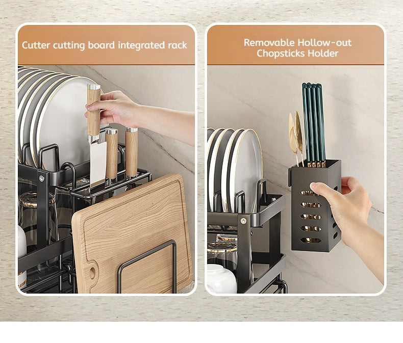 Stainless Steel Dish Drying Rack Adjustable