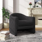 Comfy Swivel Boucle Barrel Armchair, Customized