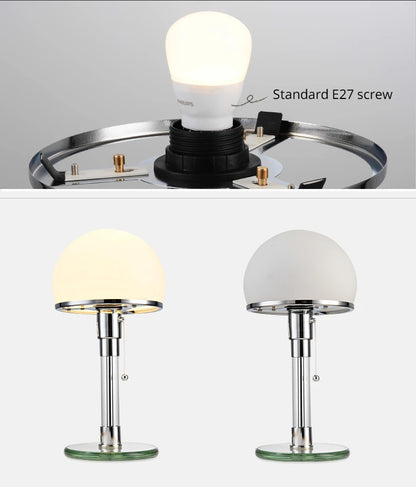 White Table Lamp Danish Designer Nordic Bedside, Living Room