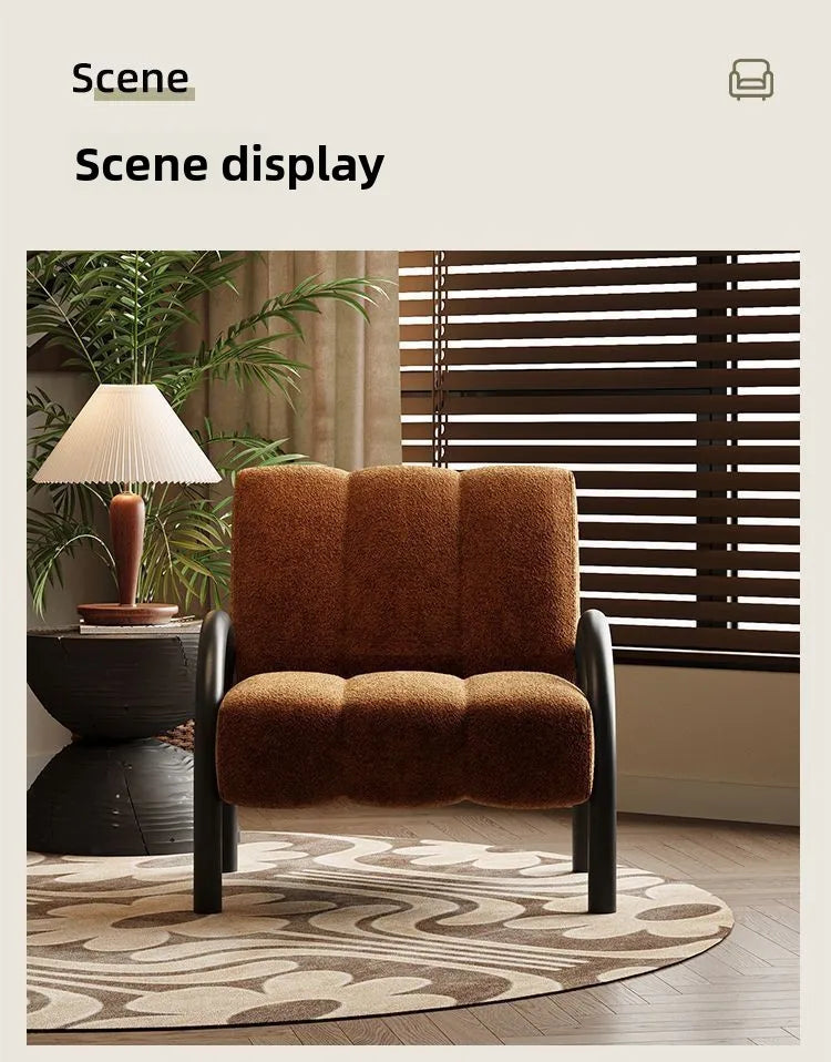 Living Room Armchair,, Chenille Fabric