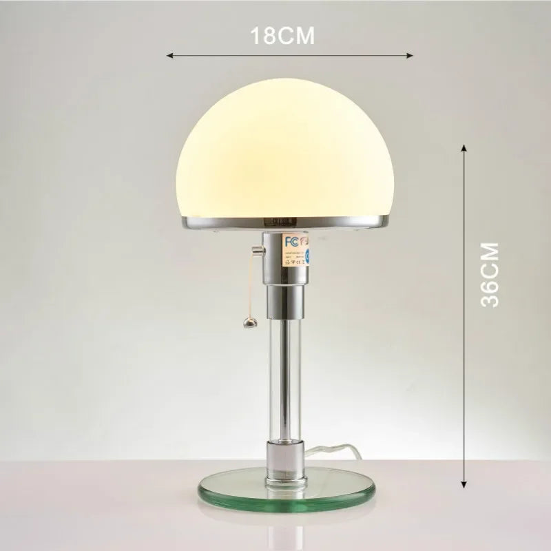 White Table Lamp Danish Designer Nordic Bedside, Living Room