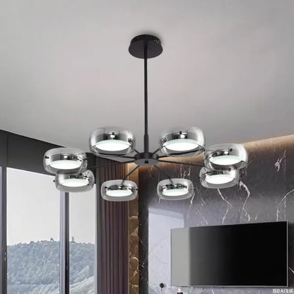 LED Modern Chandelier  With Remote Control 3 Pendant, Minimalist Dining Table Pendant Lights