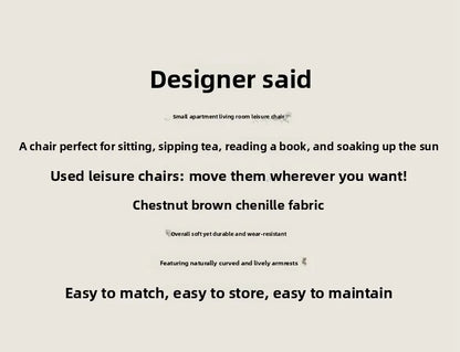 Living Room Armchair,, Chenille Fabric