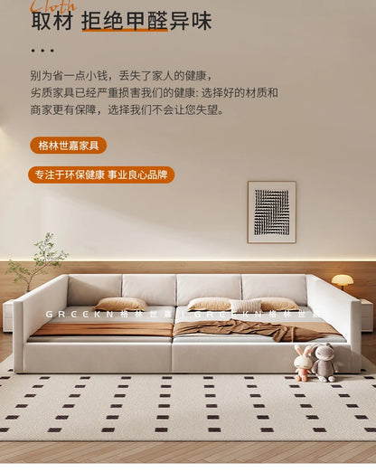 Modern Luxury Frame Rail Multifunctional Bed King Size Headboard