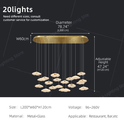 Ceiling Pendant Lamp Glass Suspension Light Dining Table, Kitchen Island bar, Pendant Light for Dining Room
