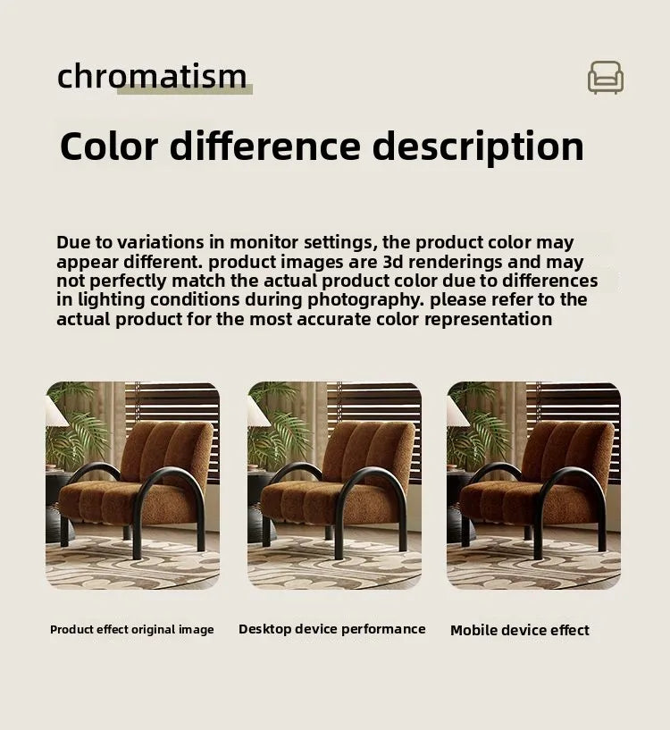 Living Room Armchair,, Chenille Fabric