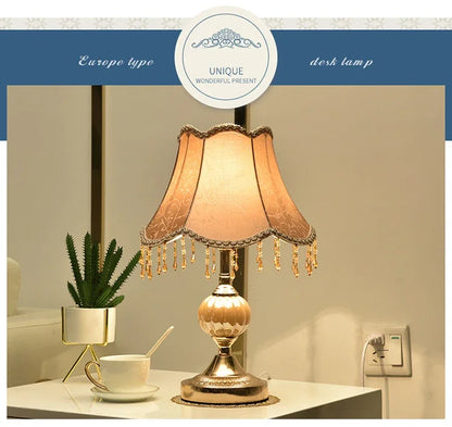 European Style Bedside Lamp Touch, Simple, Modern, Romantic Retro  Bedside Lamp