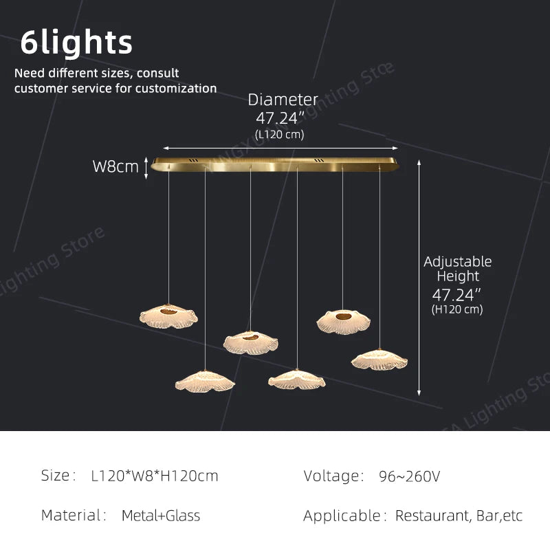 Ceiling Pendant Lamp Glass Suspension Light Dining Table, Kitchen Island bar, Pendant Light for Dining Room