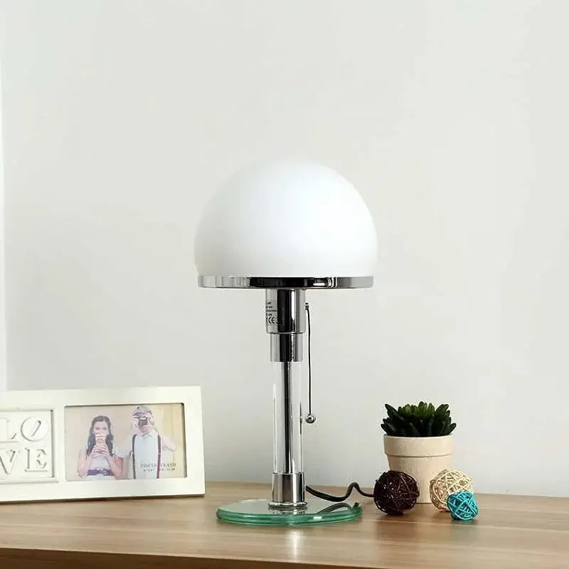White Table Lamp Danish Designer Nordic Bedside, Living Room