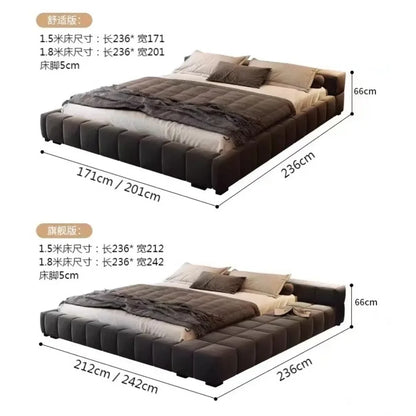 Bedroom Unique Bed Aesthetic Modern Double Bed Luxury Sleeping