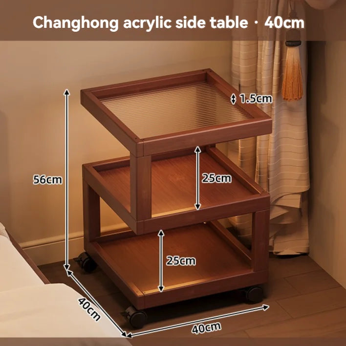 Modern Small Table Bedroom Shelf Sofa Side Side Storage Cabinet  Nightstand