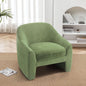 Comfy Swivel Boucle Barrel Armchair, Customized