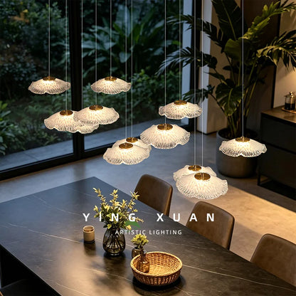 Ceiling Pendant Lamp Glass Suspension Light Dining Table, Kitchen Island bar, Pendant Light for Dining Room