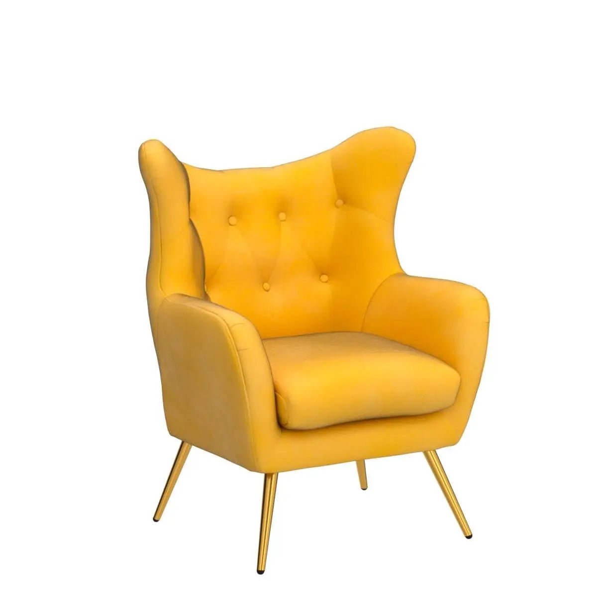 Velvet Accent Chair, Modern Wingback, Velvet Tufted Upholstered, Customized