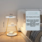 Bedroom Minimalist Nightstands Small Space Round  Table With Wireless Charger