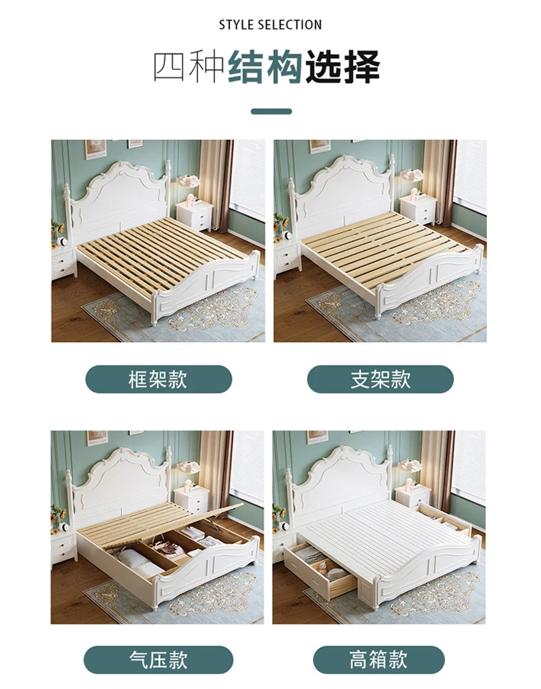 Bed Modern Unique Luxury Style Beds Princess wStorage