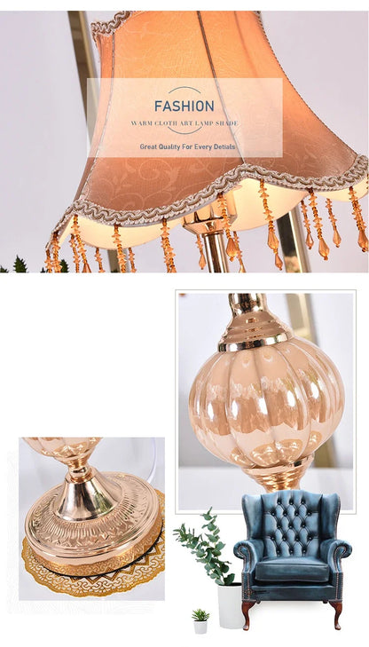 European Style Bedside Lamp Touch, Simple, Modern, Romantic Retro  Bedside Lamp