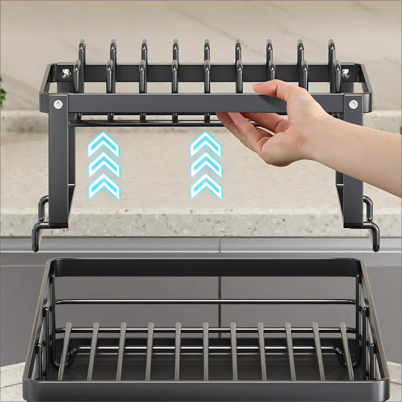 Stainless Steel Dish Drying Rack Adjustable