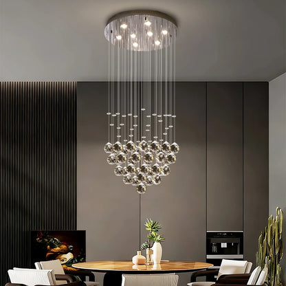 Suspension Lighting Living Room Pendant Lamp for Kitchen Over the Table Crystal Chandelier Pendants