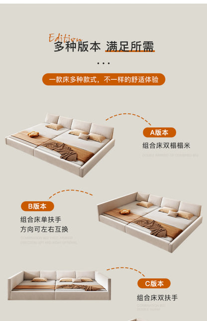 Modern Luxury Frame Rail Multifunctional Bed King Size Headboard
