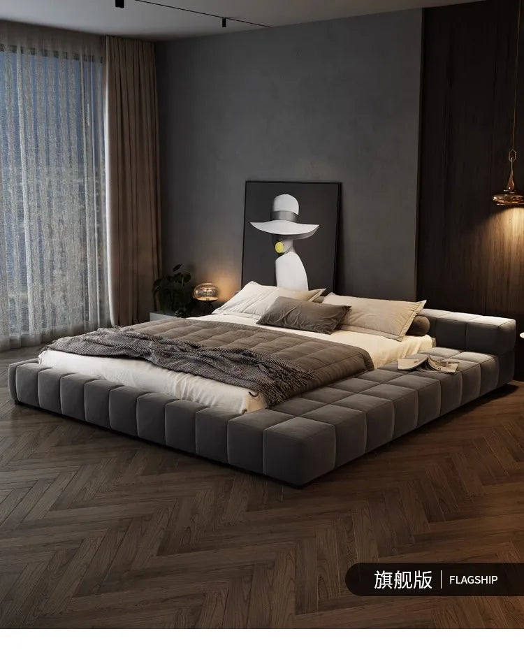 Bedroom Unique Bed Aesthetic Modern Double Bed Luxury Sleeping