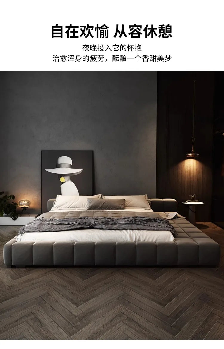 Bedroom Unique Bed Aesthetic Modern Double Bed Luxury Sleeping