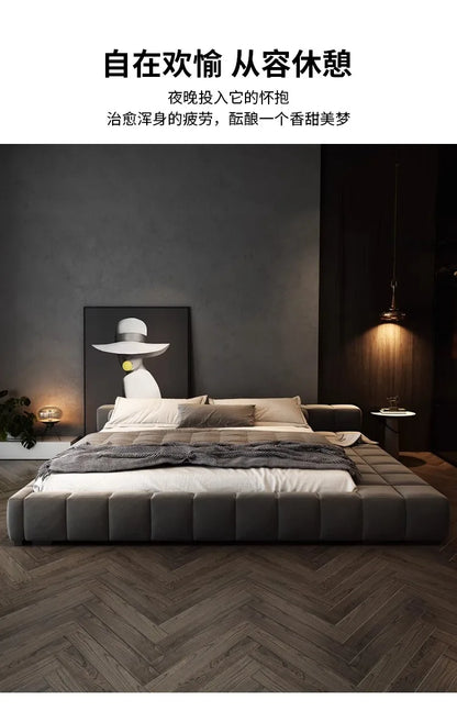 Bedroom Unique Bed Aesthetic Modern Double Bed Luxury Sleeping