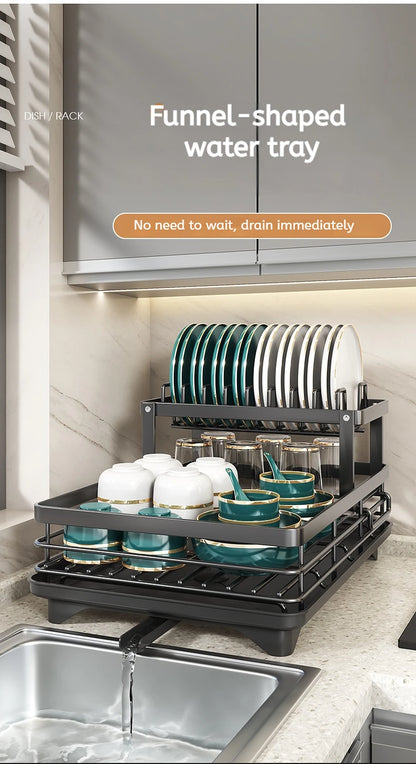 Stainless Steel Dish Drying Rack Adjustable