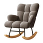 Rocking Chair, Velvet Fabric, Solid Wood,  Rocking Chair