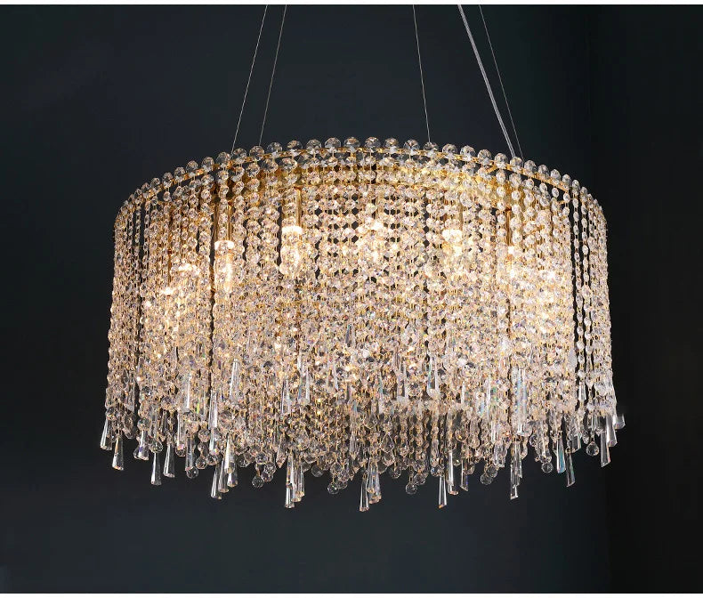 Luxury Crystal Chandeliers Living Room Lights Dining Table Light Chandelier